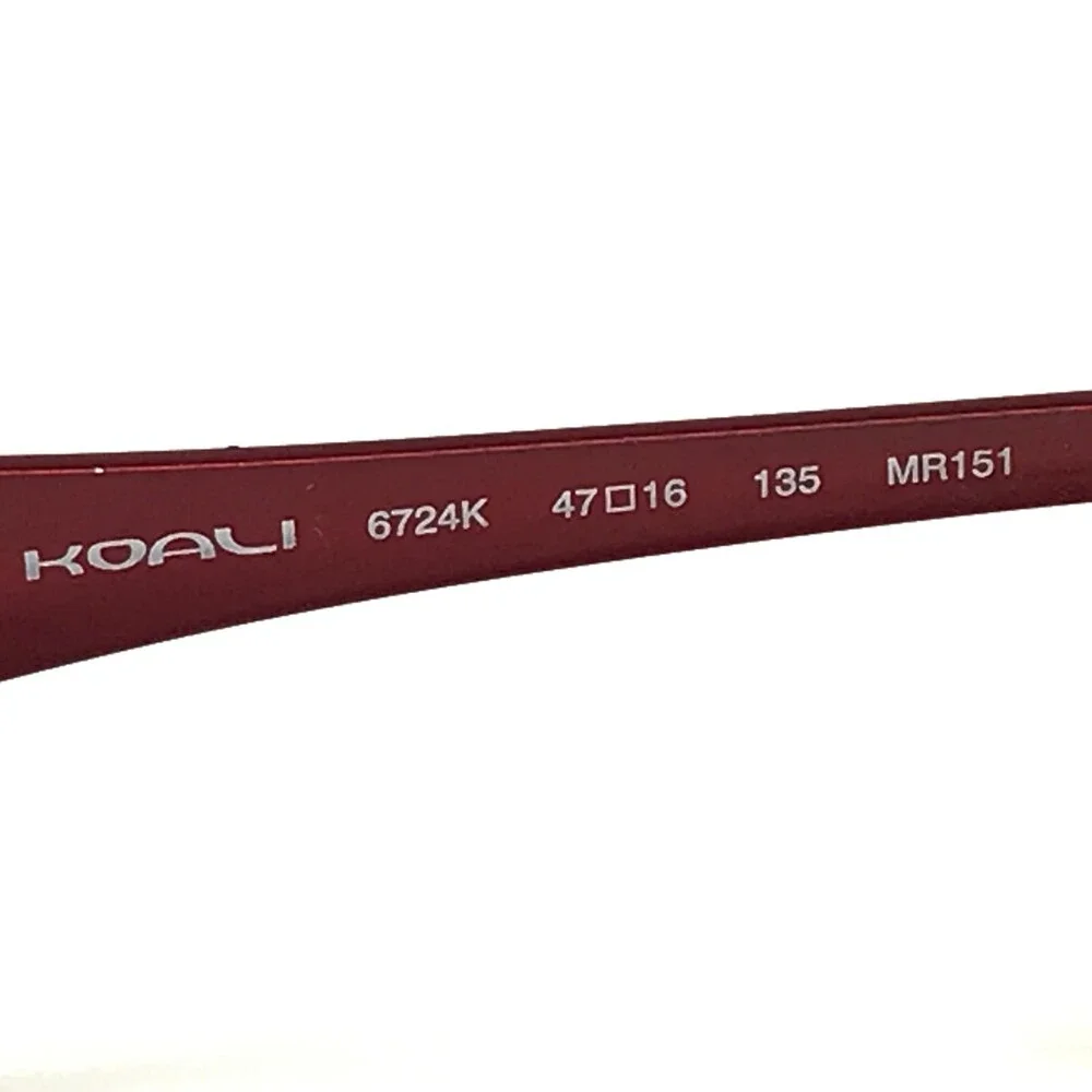 Morel Petite Eyeglasses Frames KOALI 6724K MR151 Black Red Rectangular 47-16-135